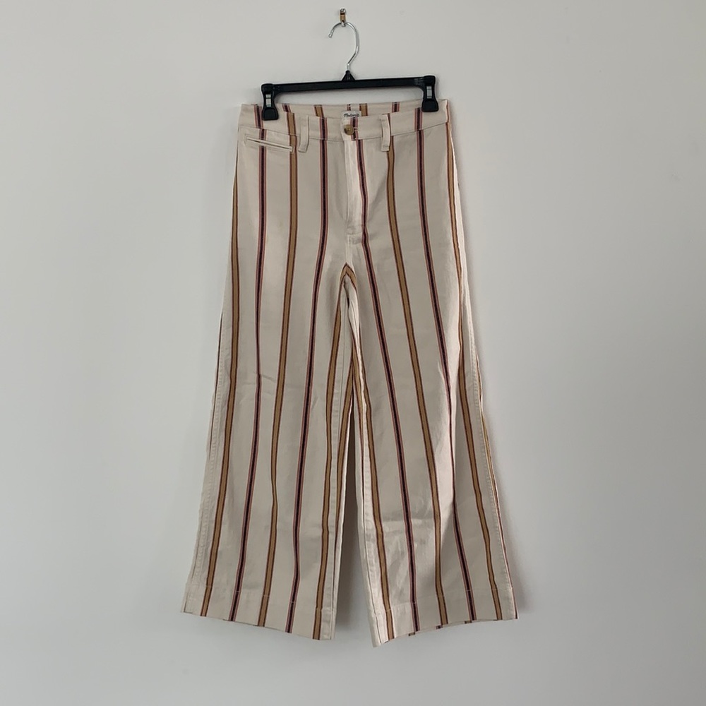 Emmet Wide Leg Madewell Striped Pants